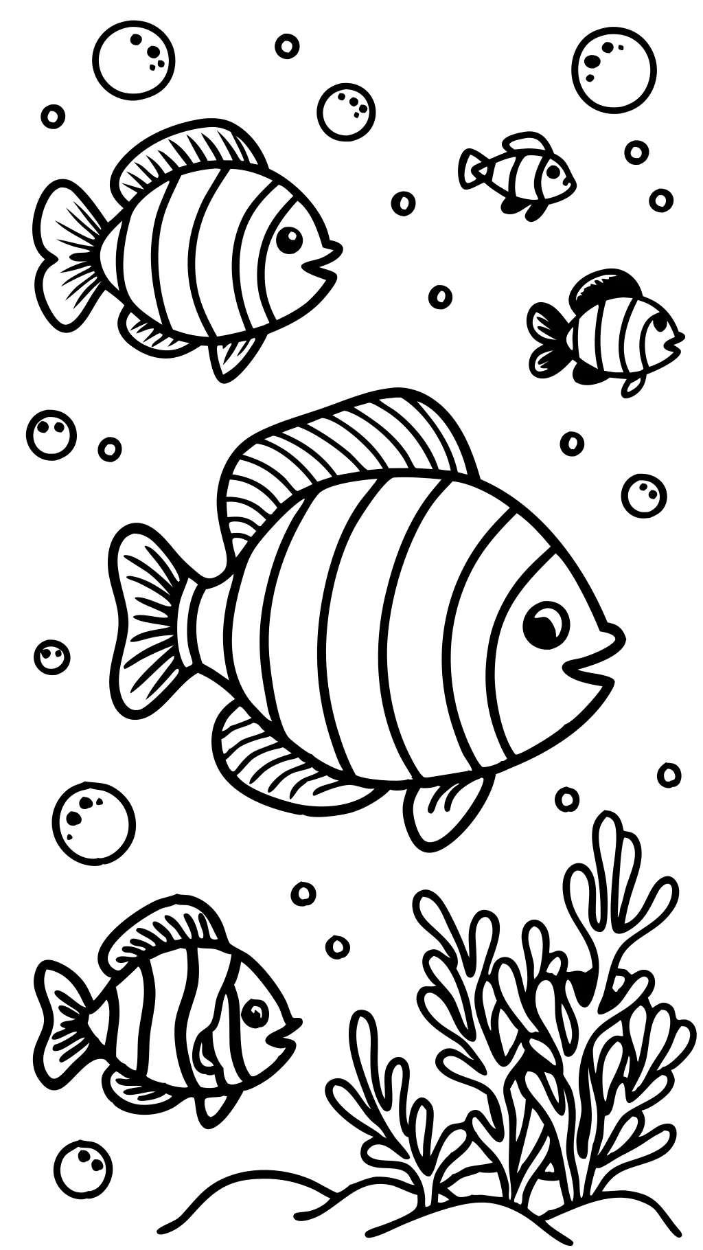 pages de poisson à la couleur